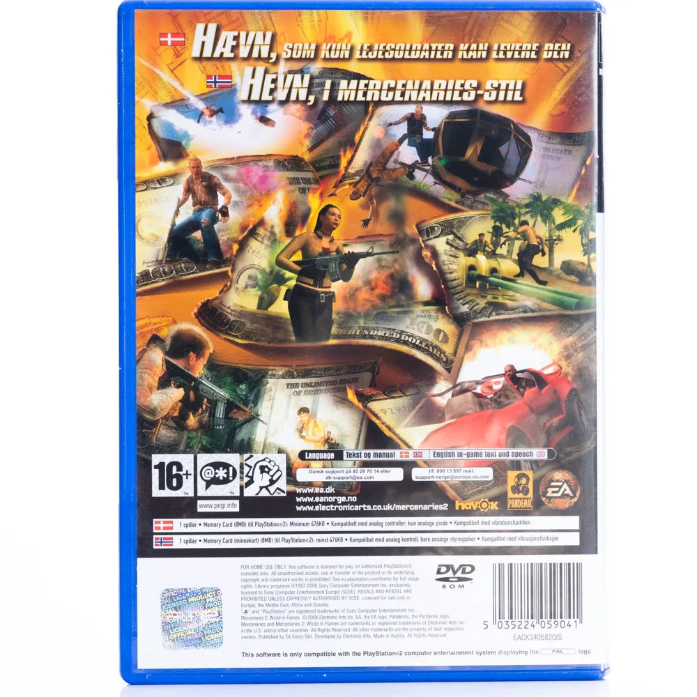 Mercenaries 2: World in Flames - PS2 Spill - Retrospillkongen