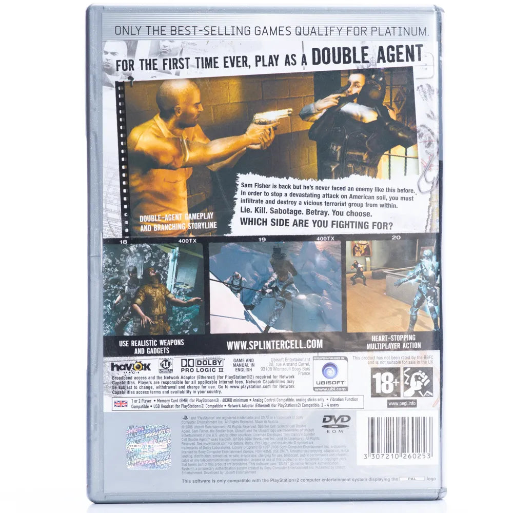 Tom Clancy's Splinter Cell: Double Agent - PS2 spill - Retrospillkongen