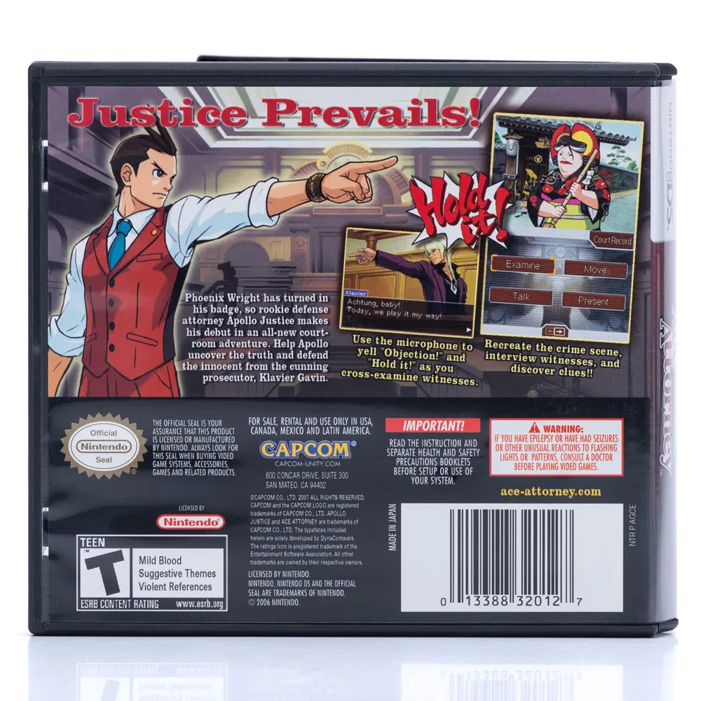 Apollo Justice: Ace Attorney (NTSC-U) - Nintendo DS spill - Retrospillkongen