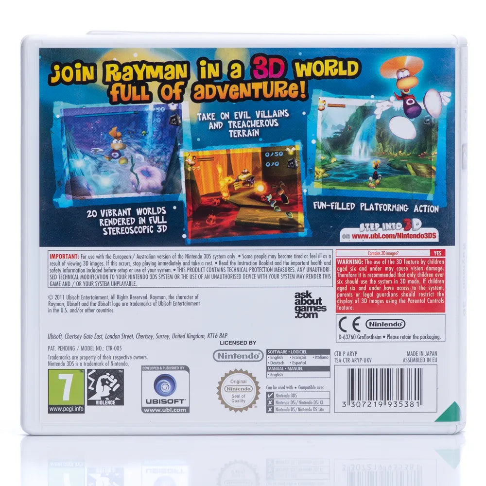 Rayman 3D - Nintendo 3DS spill - Retrospillkongen