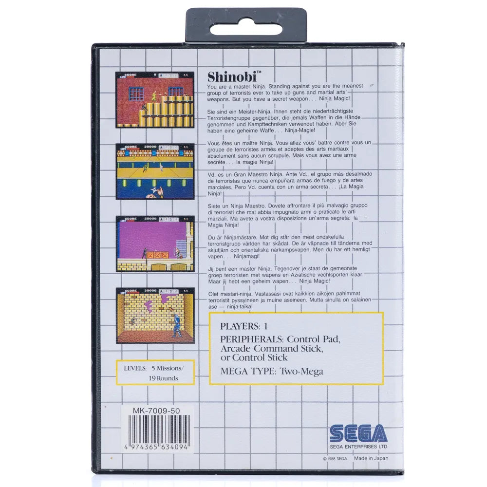 Shinobi - Sega Master System - Retrospillkongen