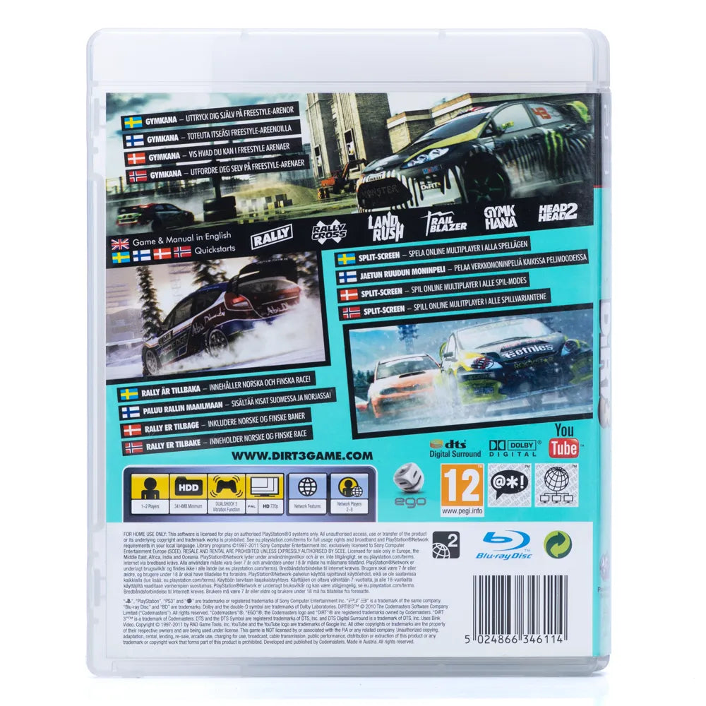 DiRT 3 - PS3 spill - Retrospillkongen