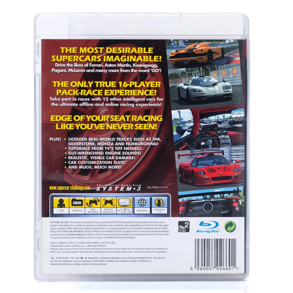SuperCar Challenge - PS3 spill - Retrospillkongen