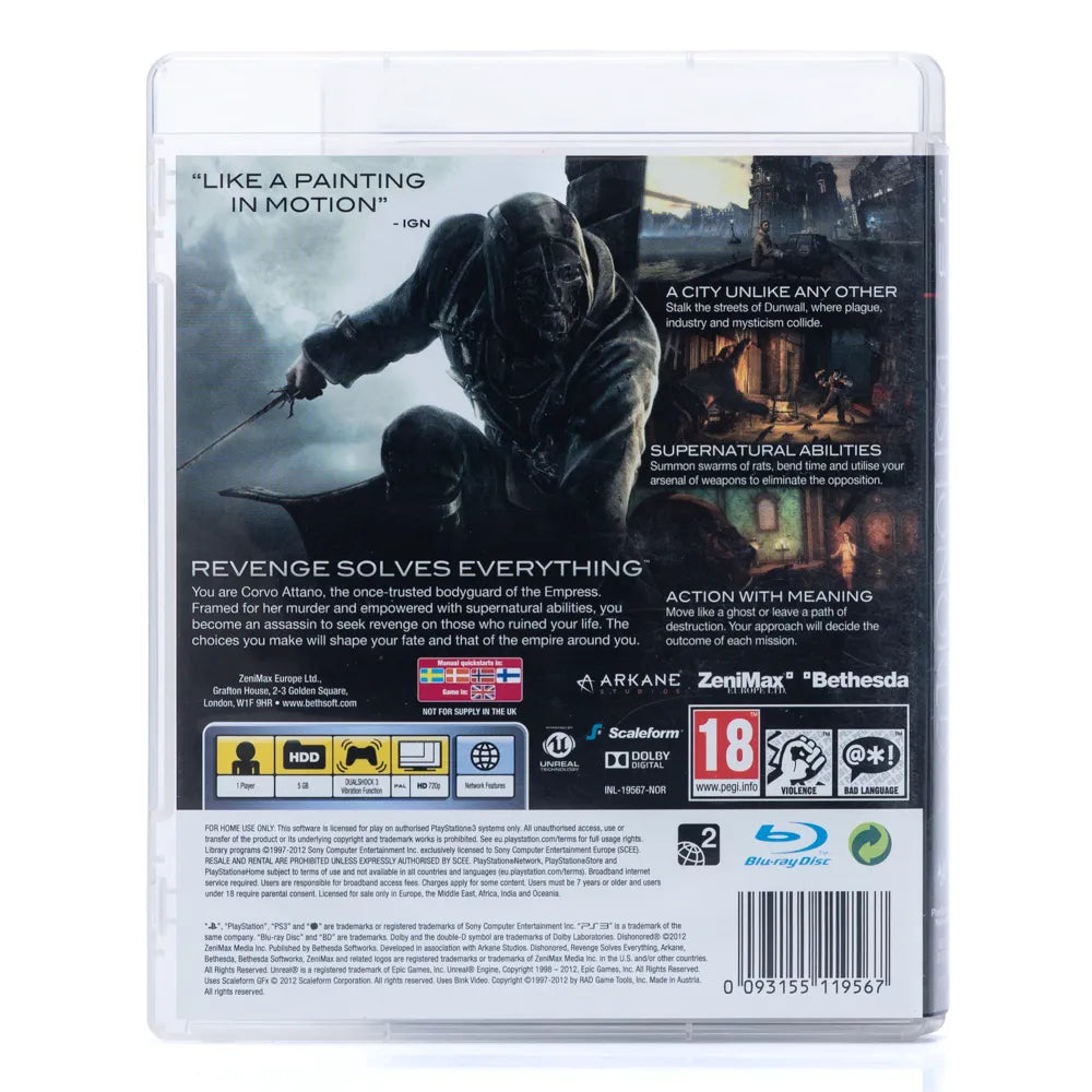 Dishonored - PS3 spill - Retrospillkongen