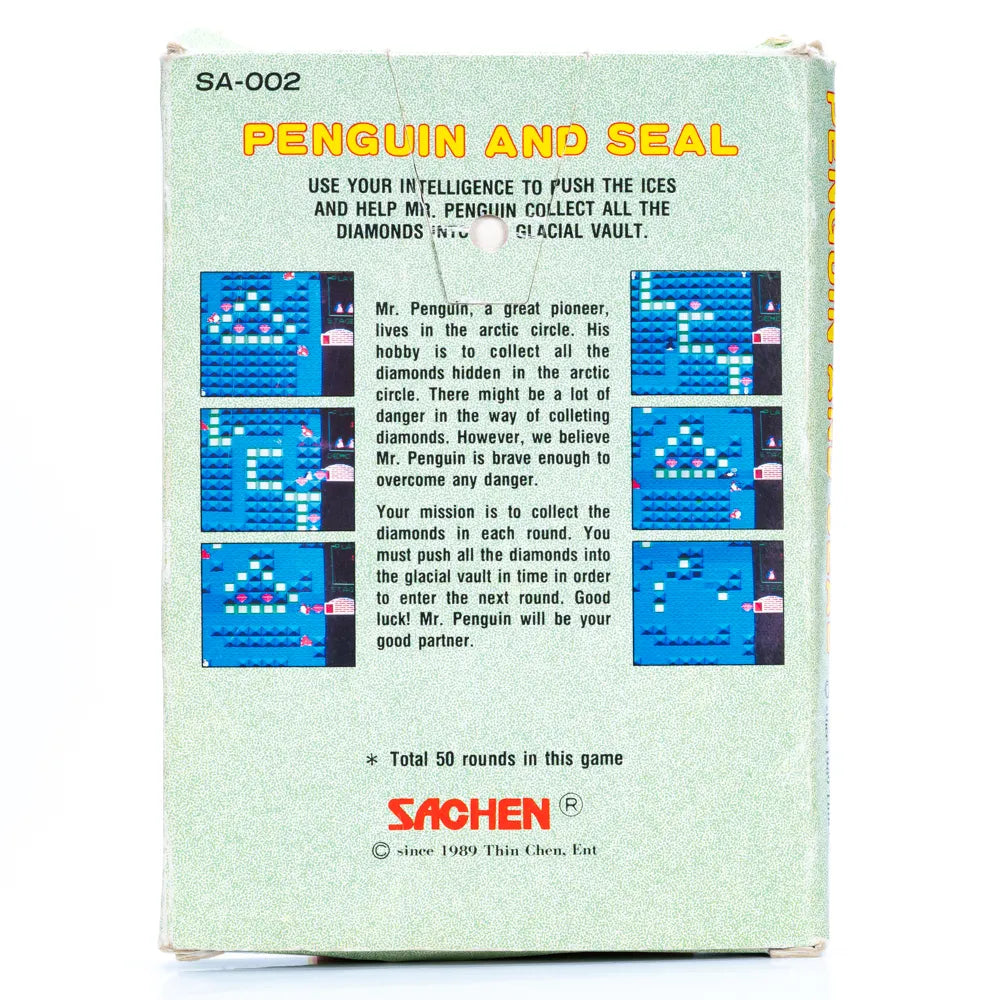 Sachen Penguin and Seal - NES spill (I Eske) - Retrospillkongen