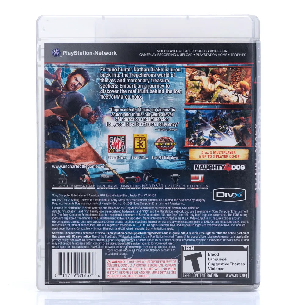 Uncharted 2: Among Thieves (NTSC, Regionfri) - PS3 spill
