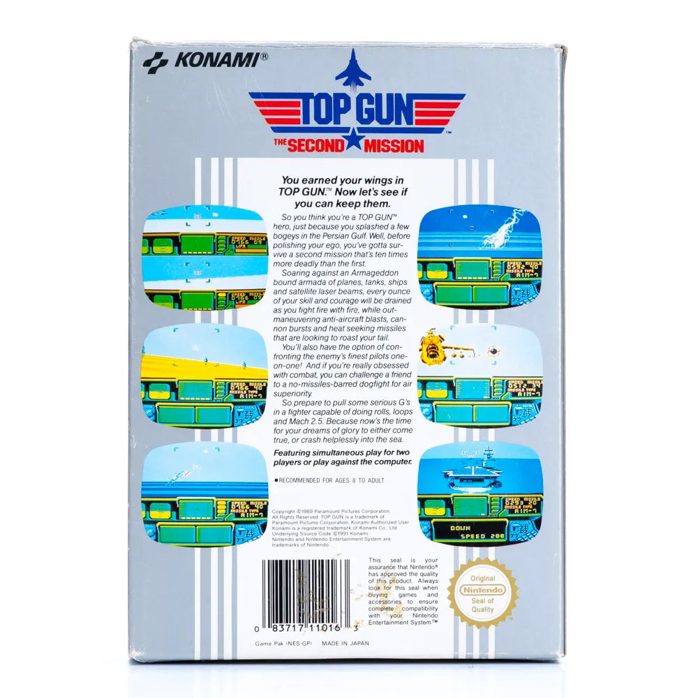 Top Gun II The Second Mission - NES spill (I Eske) - Retrospillkongen