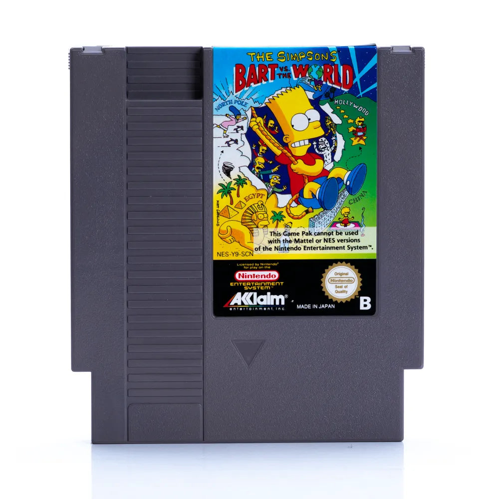 The Simpsons Bart vs the World - NES spill (I Eske) - Retrospillkongen
