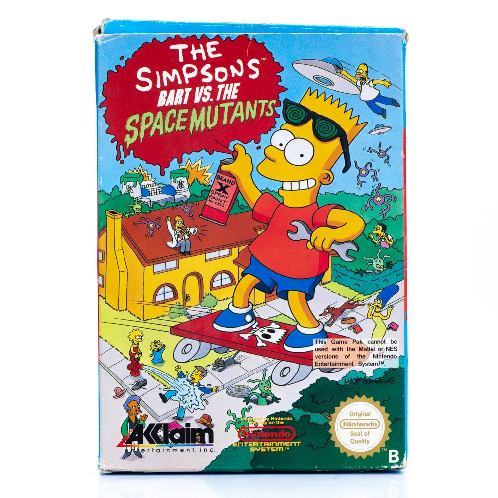 The Simpsons Bart vs The Space Mutants - NES spill (I Eske)