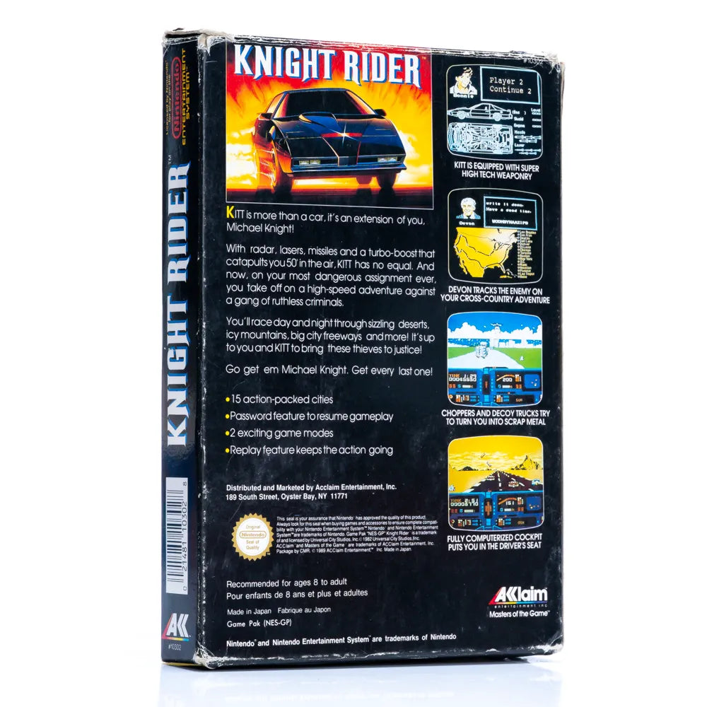Knight Rider - NES spill (I Eske) - Retrospillkongen