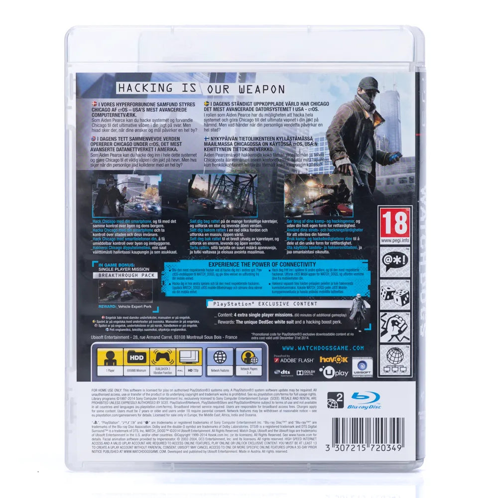 Watch Dogs - PS3 spill - Retrospillkongen