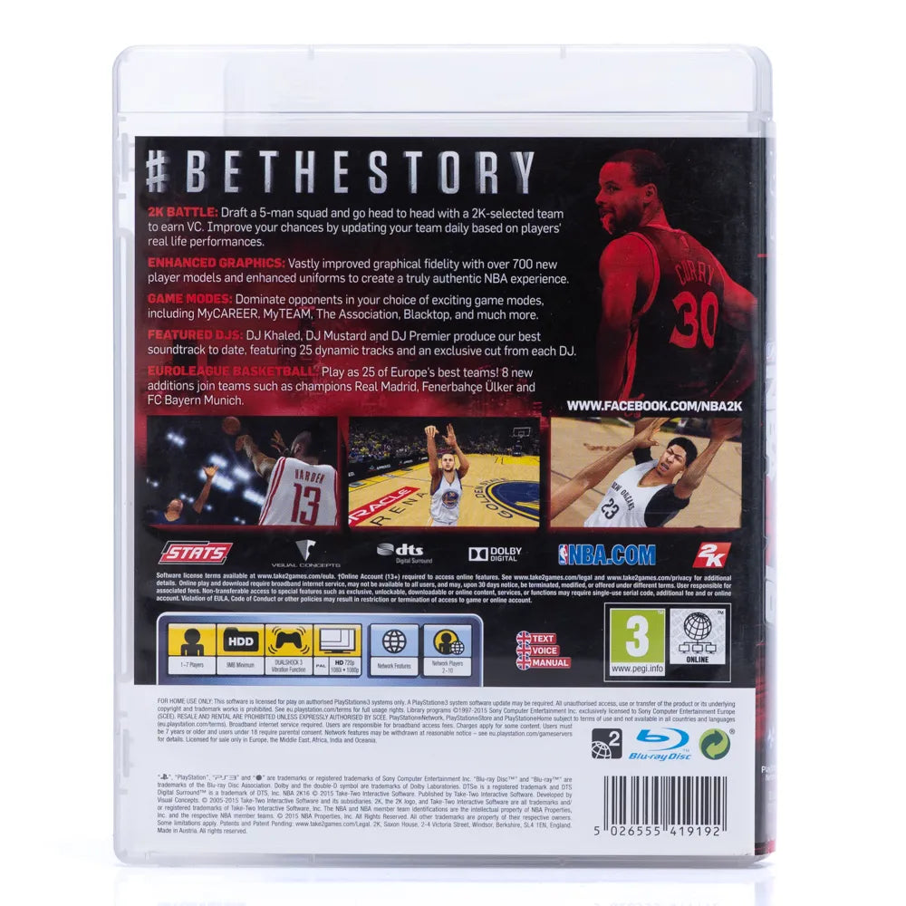 NBA 2K16 - PS3 spill