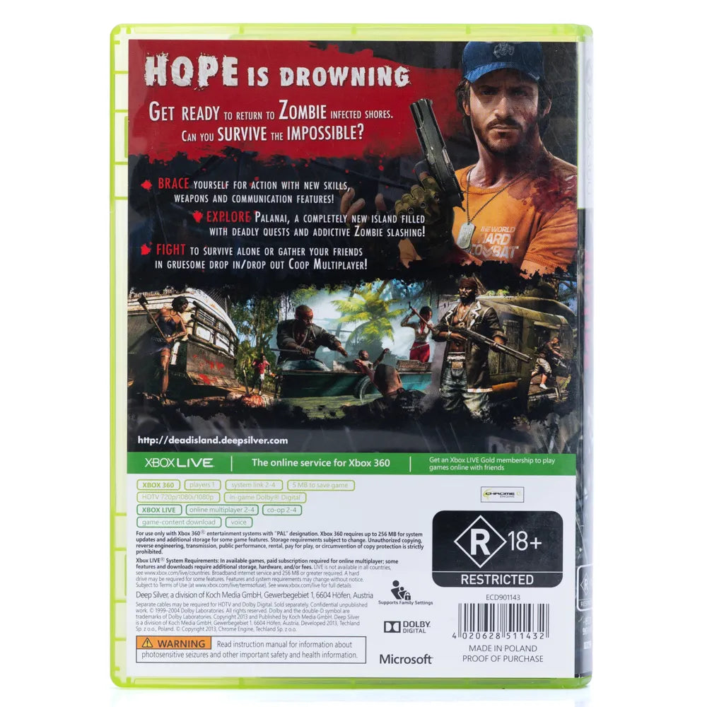 Dead Island: Riptide - Xbox 360 spill