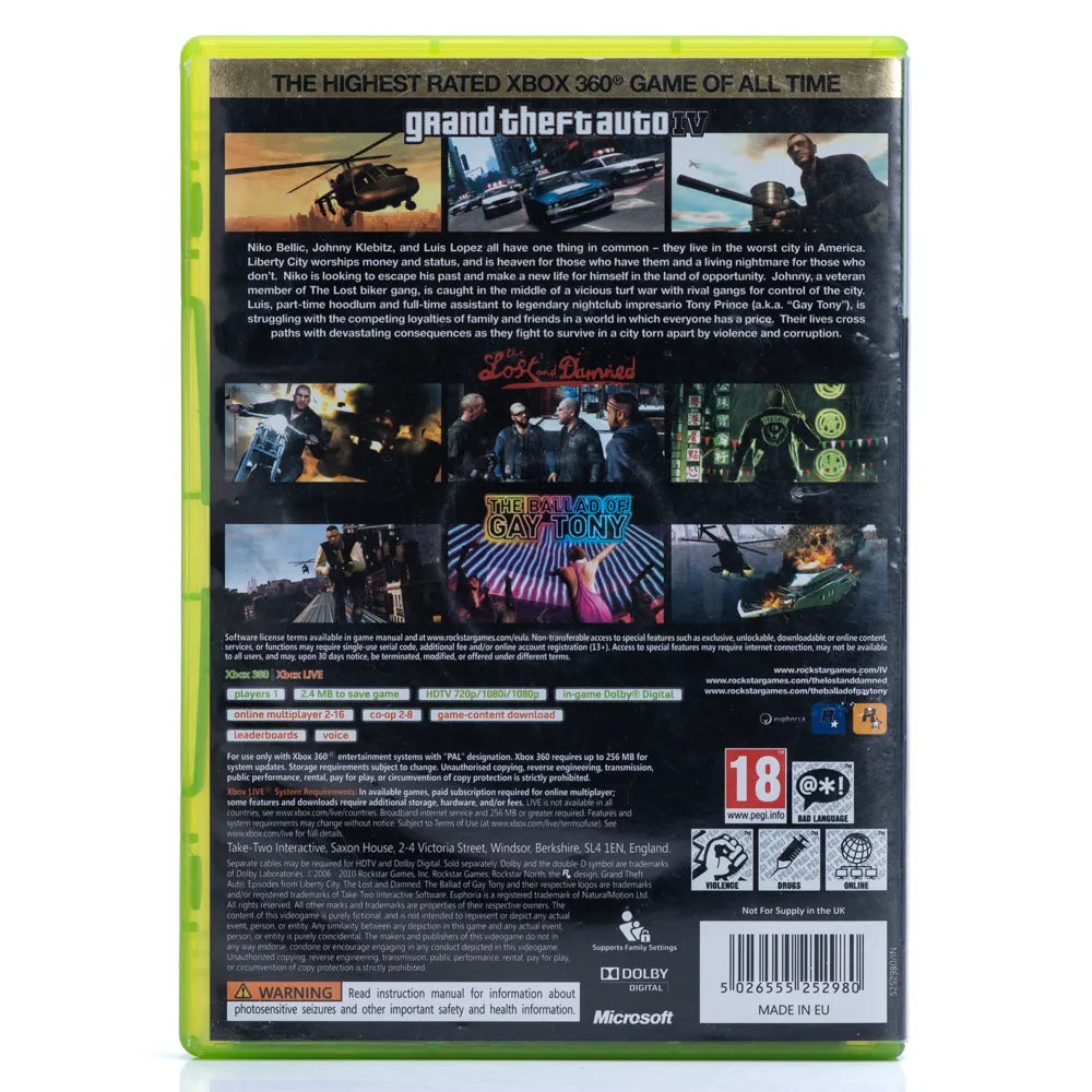 Grand Theft Auto IV: Complete Edition - Xbox 360 spill