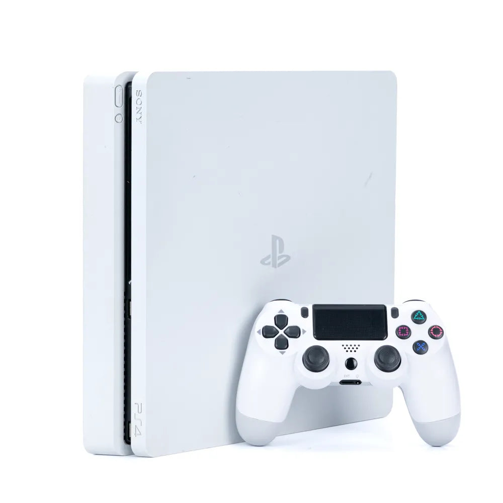 Sony PlayStation 4 Slim Hvit 500GB Konsoll Pakke - Retrospillkongen