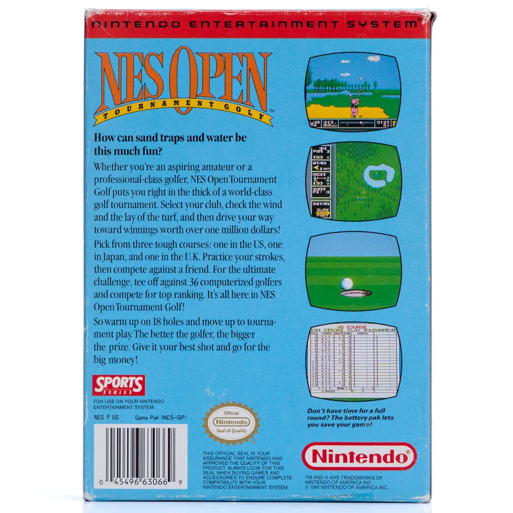 NES Open Tournament Golf (I eske, NTSC-U) - NES spill