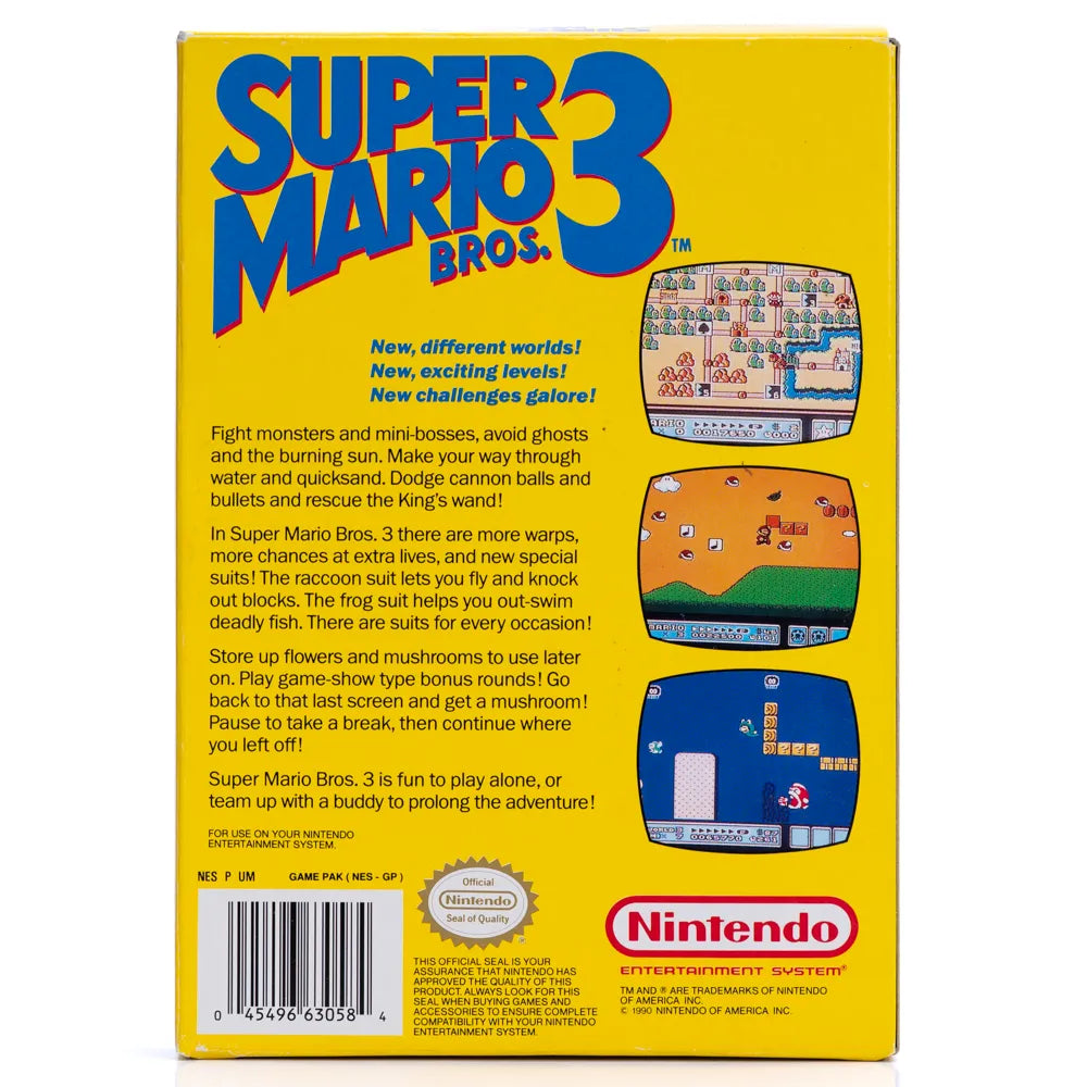 Super Mario Bros. 3 (I Eske, NTSC-U) - NES spill