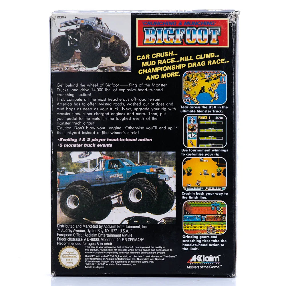 Bigfoot (I Eske) - NES spill - Retrospillkongen
