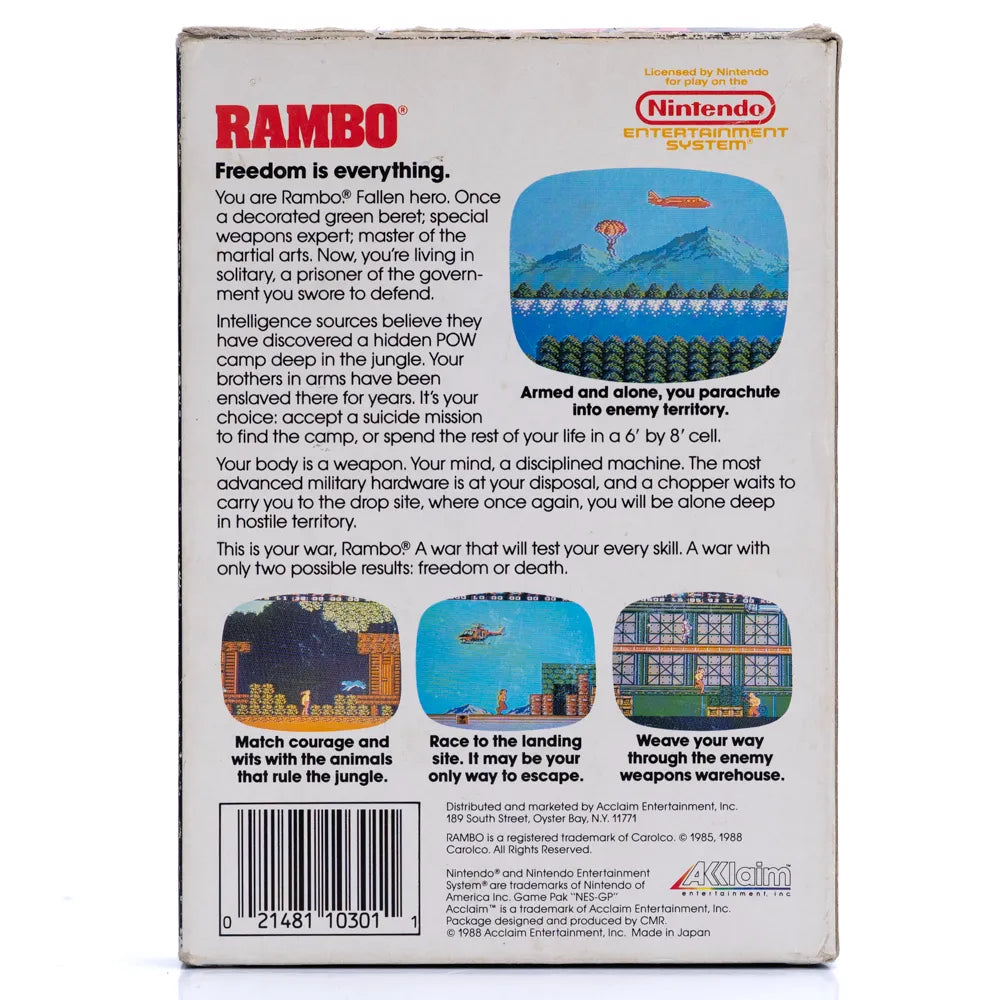 Rambo (I Eske, NTSC-U) - NES spill - Retrospillkongen
