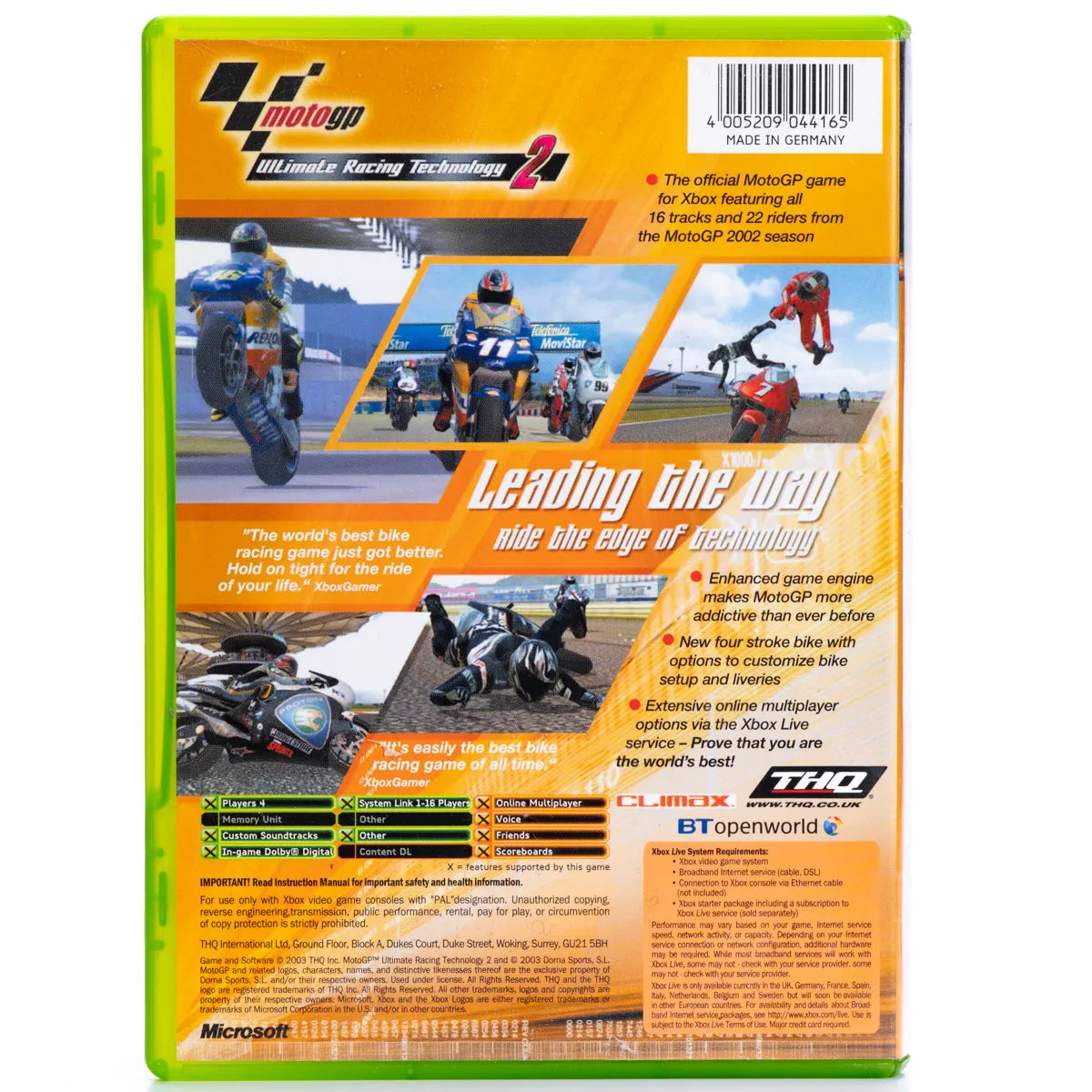 MotoGP: Ultimate Racing Technology 2 - Xbox spill - Retrospillkongen