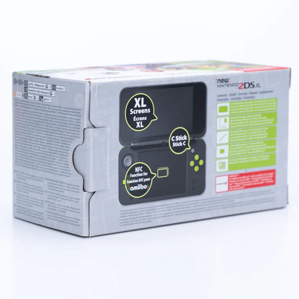 New Nintendo 2DS XL Black & Lime Mario Kart 7 Edition (Komplett i Eske) - Retrospillkongen