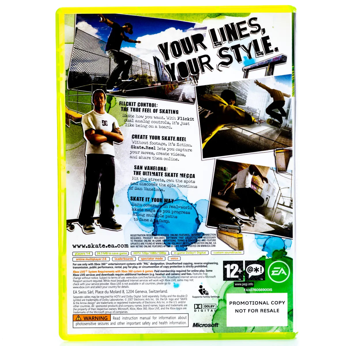 Skate. - Xbox 360 spill - Retrospillkongen