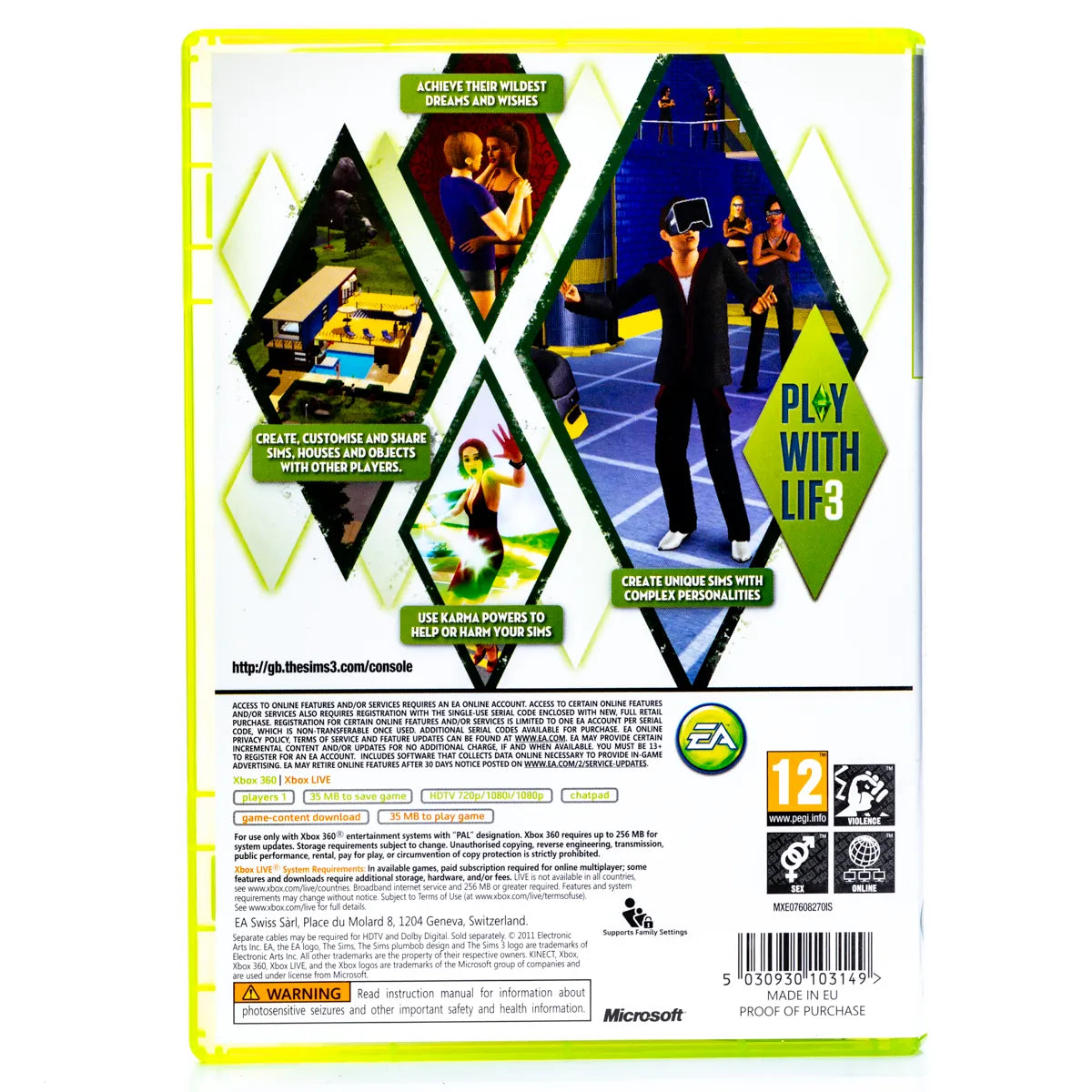 The Sims 3 - Xbox 360 spill - Retrospillkongen