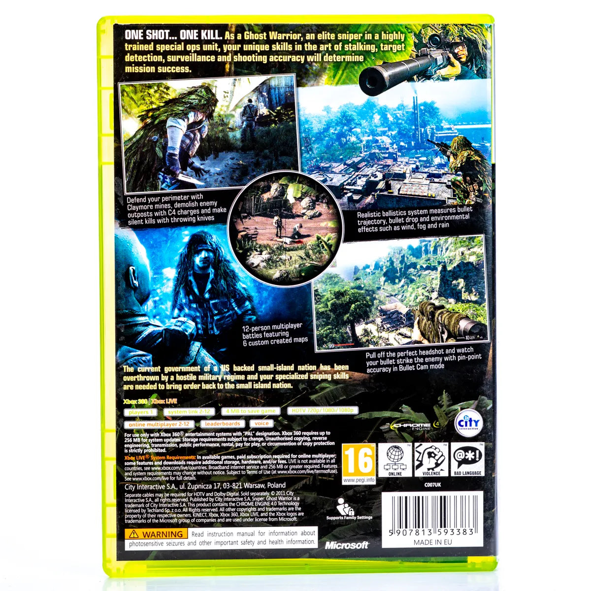 Sniper: Ghost Warrior - Xbox 360 spill - Retrospillkongen