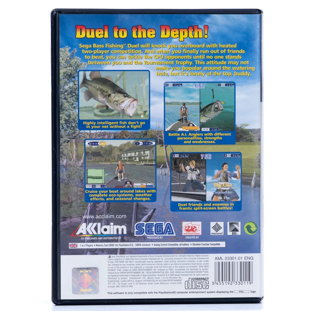 Sega Bass Fishing Duel - PS2 spill - Retrospillkongen