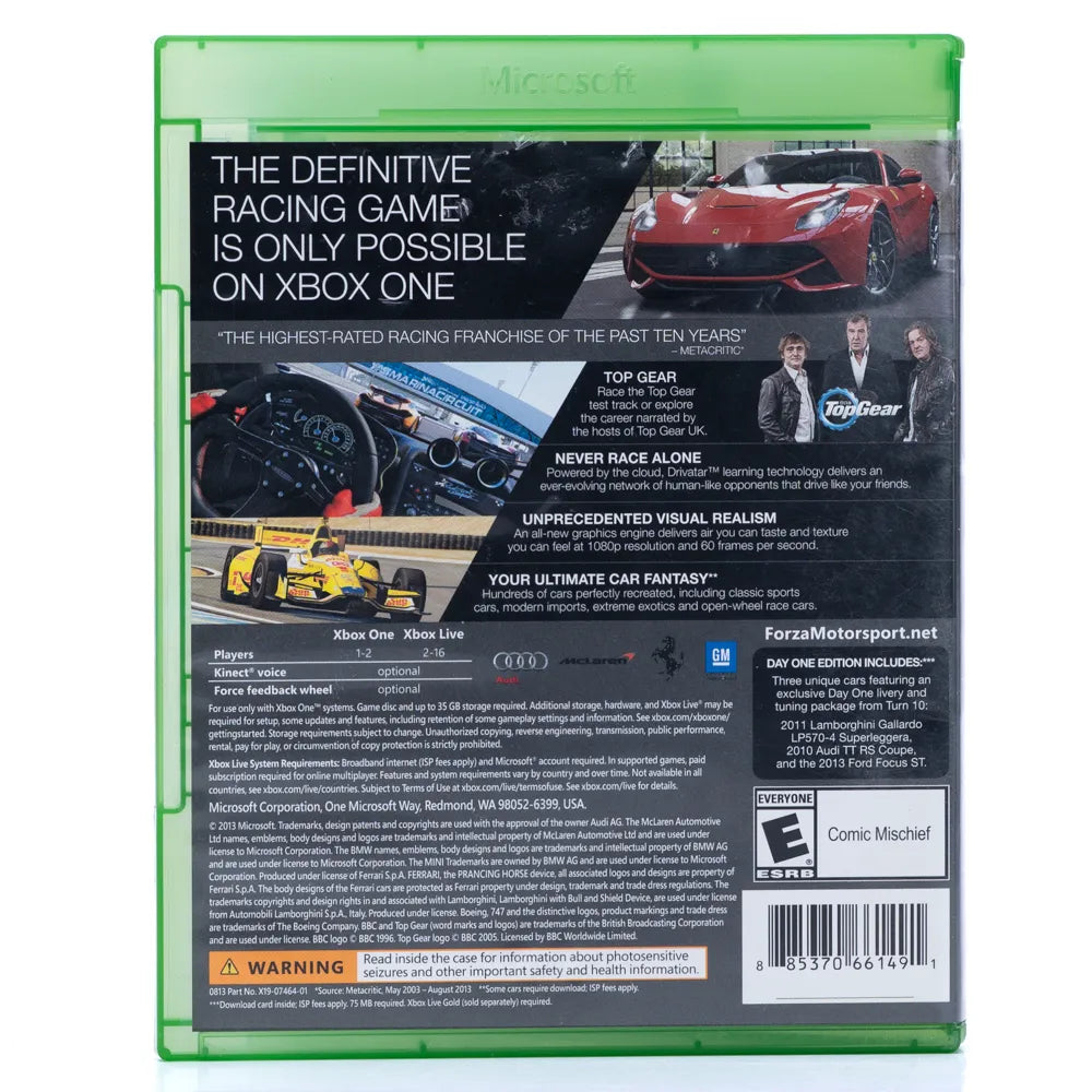 Forza Motorsport 5 - Day One Edition (NTSC-U) - Xbox One spill