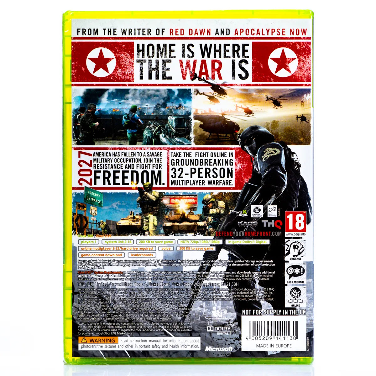Homefront- Xbox 360 spill (Forseglet) - Retrospillkongen