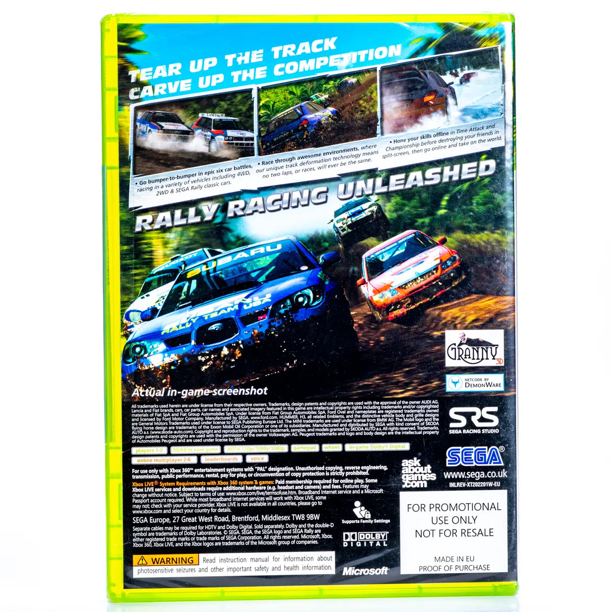 SEGA Rally Promotional Copy (Forseglet) - Xbox 360 spill - Retrospillkongen