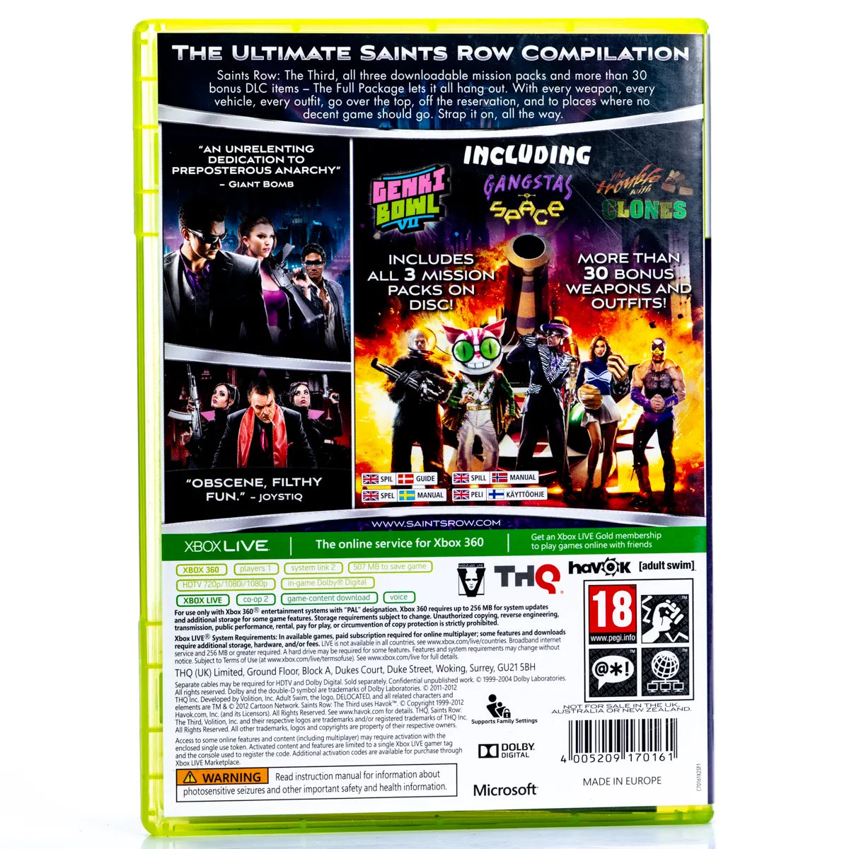 Saints Row The Third - Xbox 360 spill - Retrospillkongen