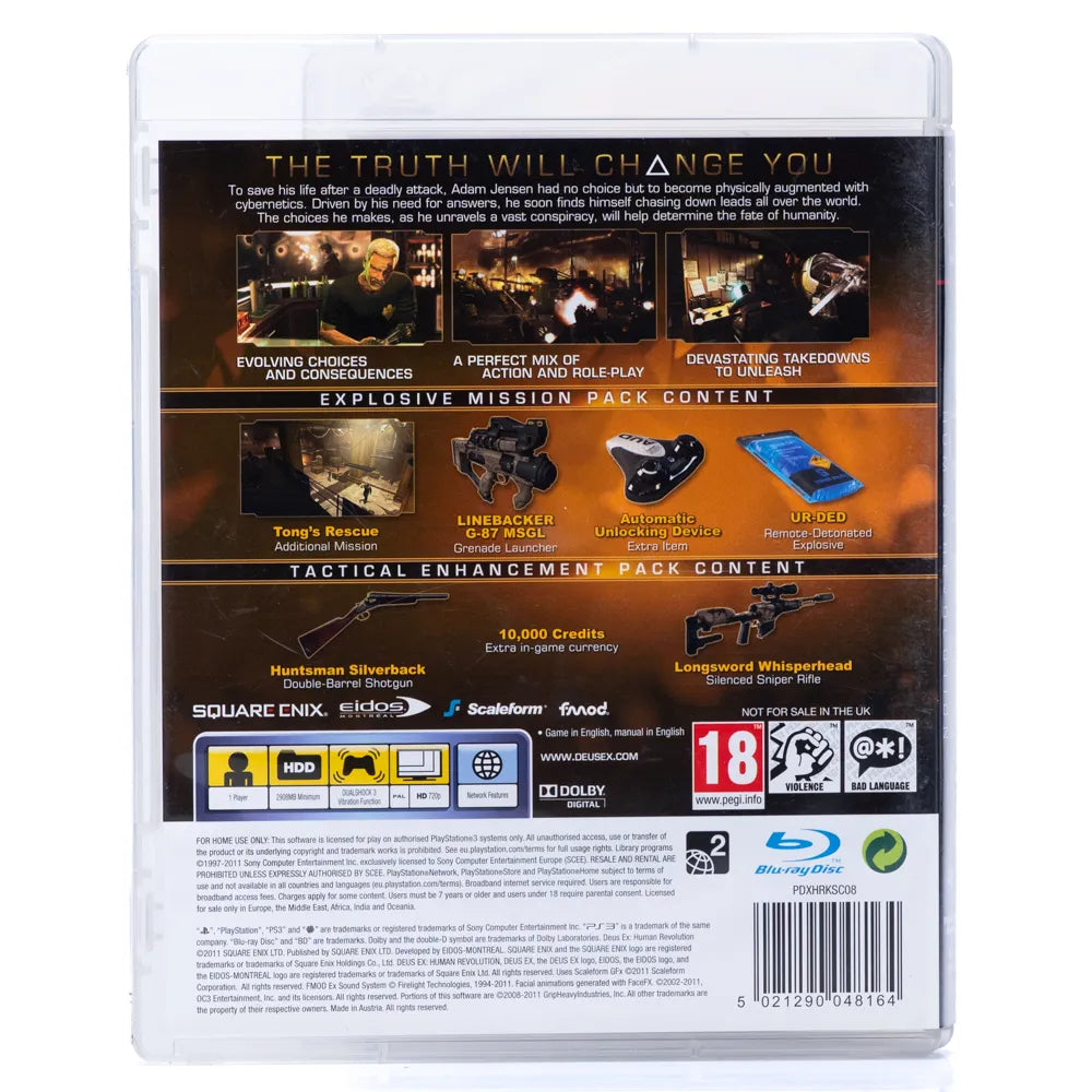 Deus Ex: Human Revolution - PS3 spill - Retrospillkongen