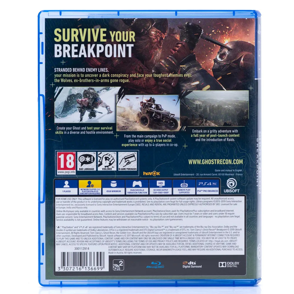 Tom Clancy's Ghost Recon Breakpoint - PS4 spill