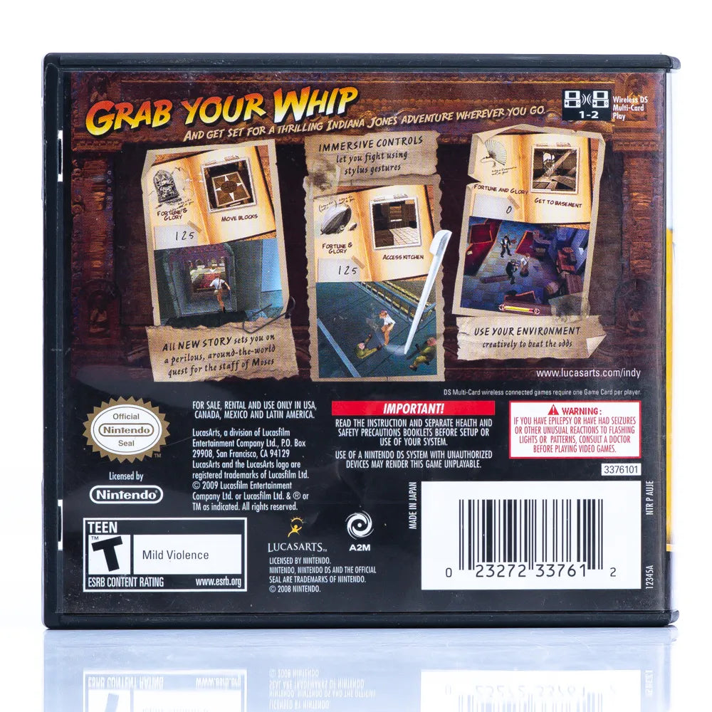 Indiana Jones and the Staff of Kings - Nintendo DS spill (NTSC, regionfri) - Retrospillkongen