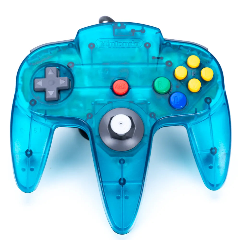 Original Nintendo 64 Funtastic Ice Blue Kontroll - Retrospillkongen
