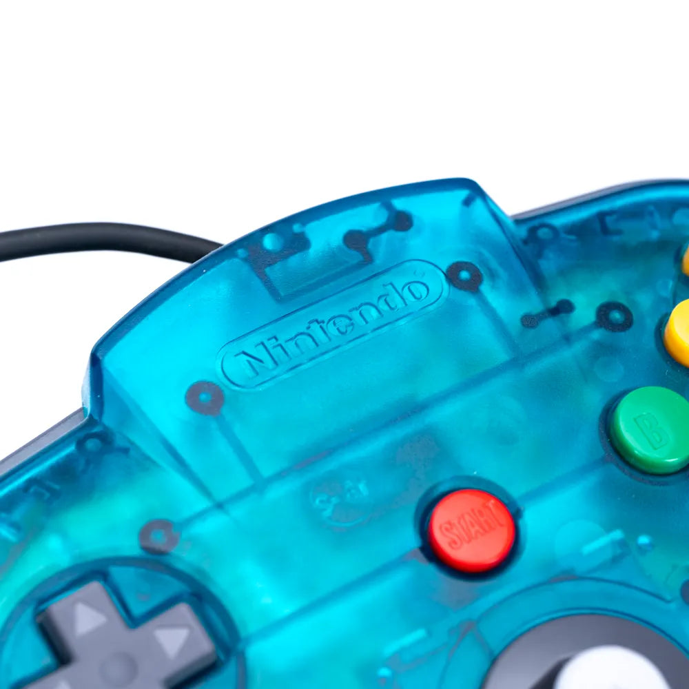 Original Nintendo 64 Funtastic Ice Blue Kontroll - Retrospillkongen