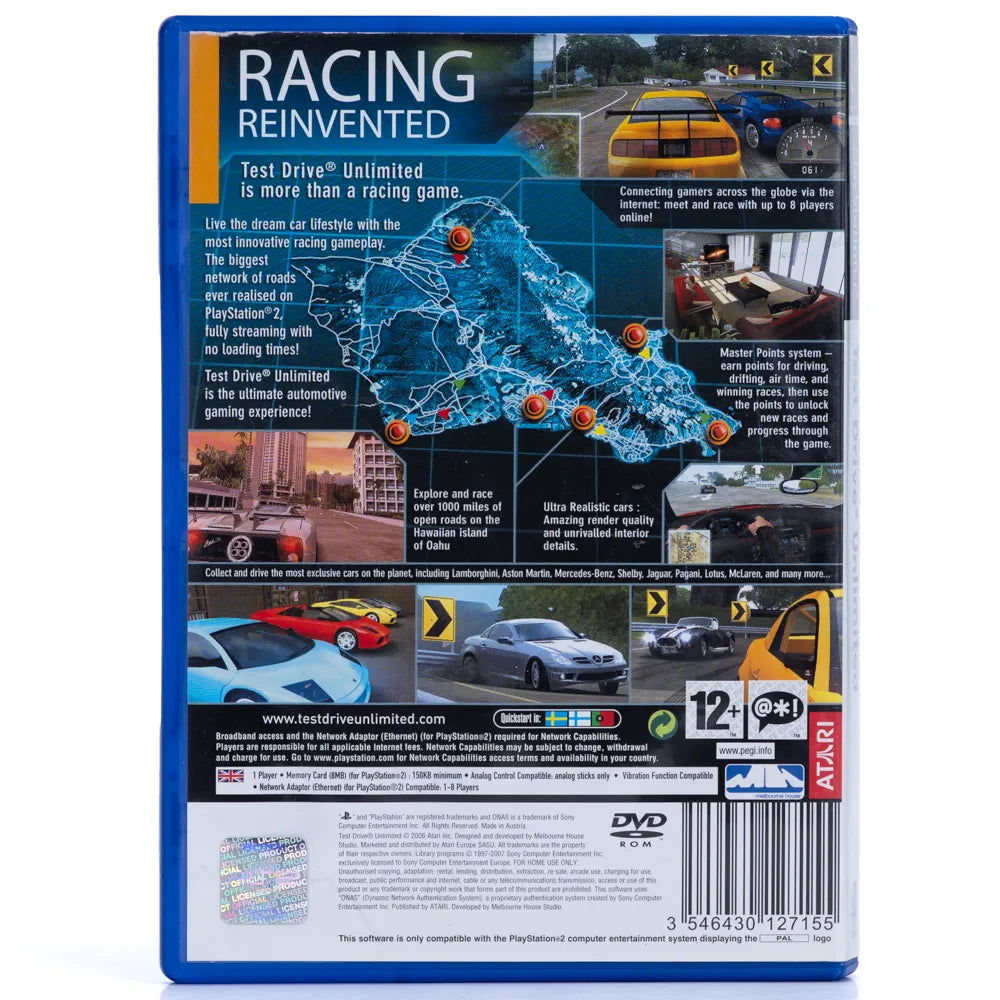 Test Drive Unlimited - PS2 spill