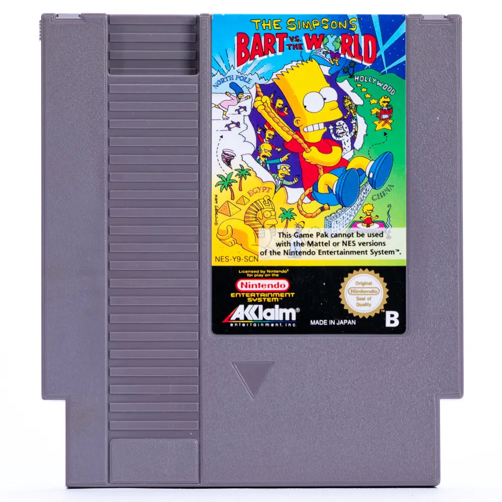 The Simpsons Bart vs the World - NES spill - Retrospillkongen