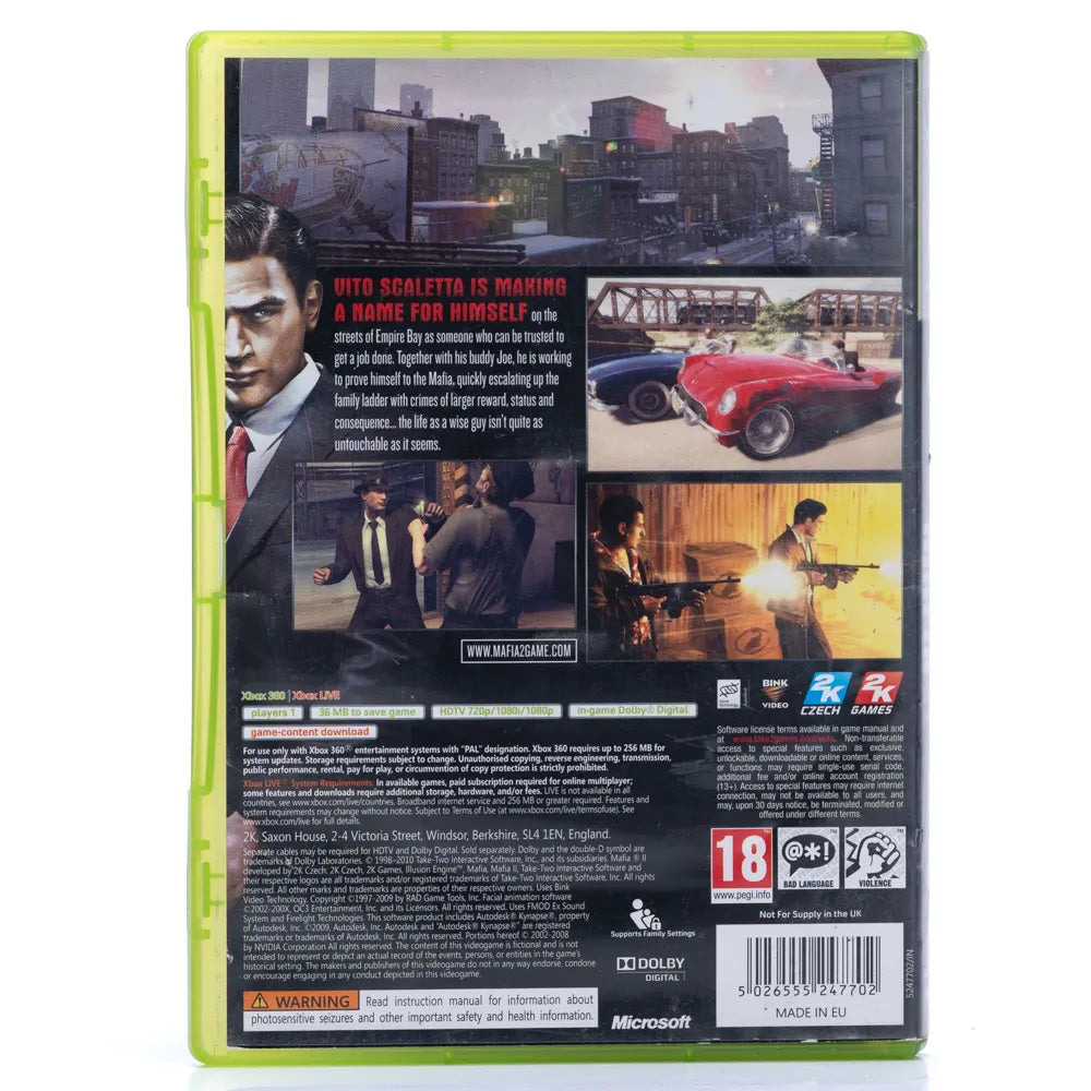 Mafia II - Xbox 360 spill - Retrospillkongen