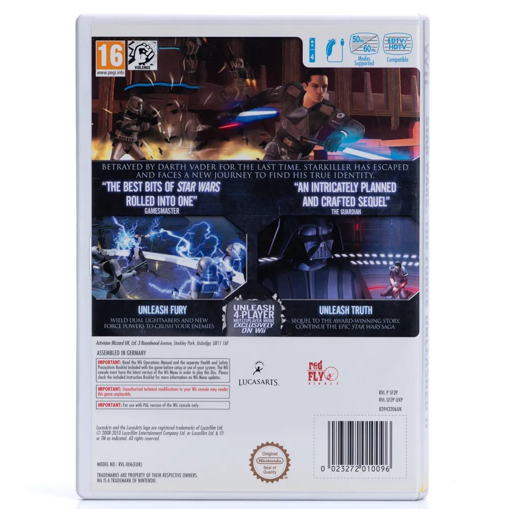 Star Wars: The Force Unleashed II - Wii Spill