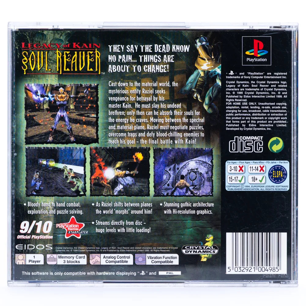 Legacy of Kain Soul Reaver - PS1 spill - Retrospillkongen