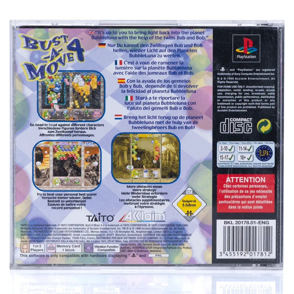 Bust-A-Move 4 - PS1 spill