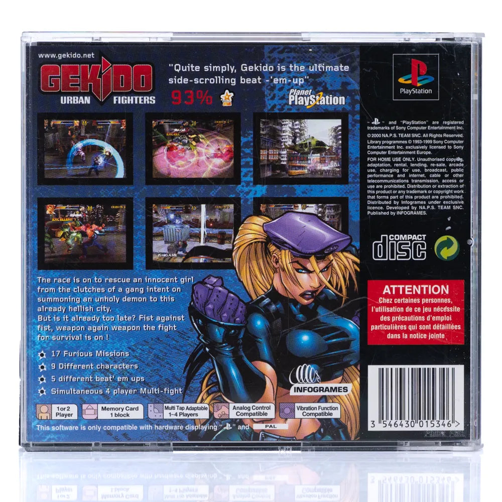 Gekido: Urban Fighters - PS1 spill