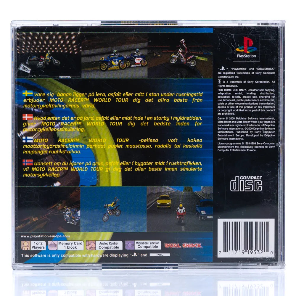 Moto Racer World Tour - PS1 spill - Retrospillkongen