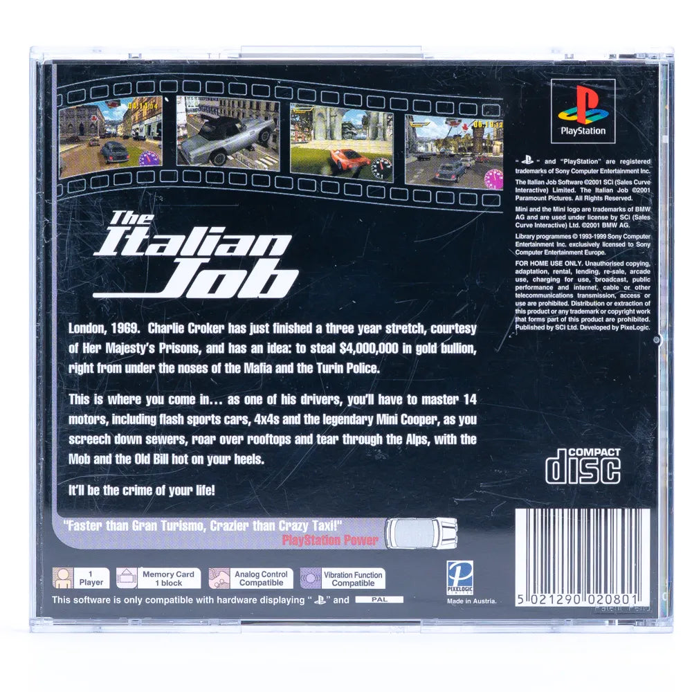 The Italian Job - PS1 spill - Retrospillkongen