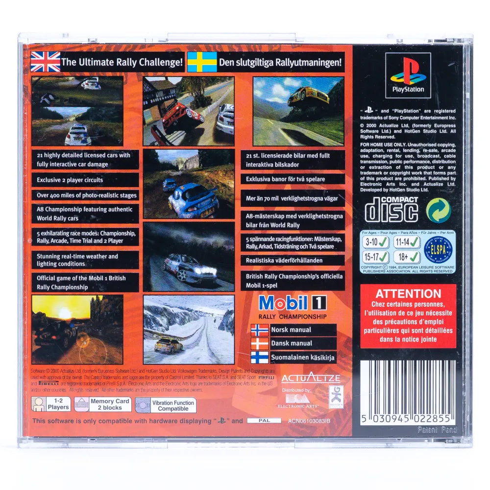 Mobil 1 Rally Championship - PS1 spill - Retrospillkongen