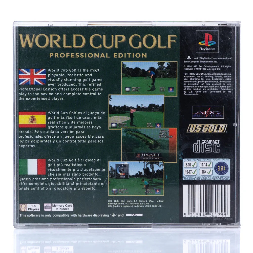 World Cup Golf: Professional Edition - PS1 spill - Retrospillkongen