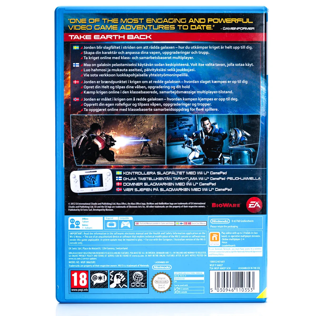 Mass Effect 3: Special Edition - Wii U spill - Retrospillkongen